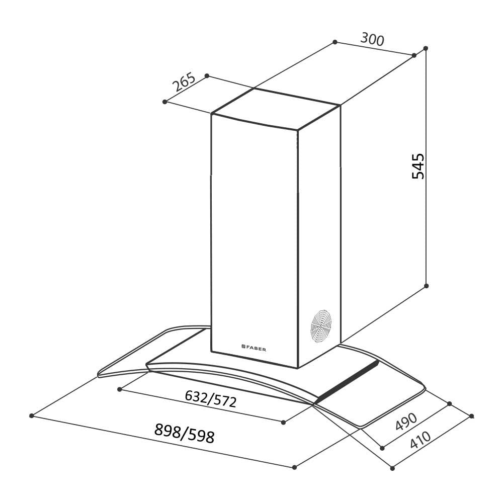 Faber Powerful Motor Kitchen Chimney