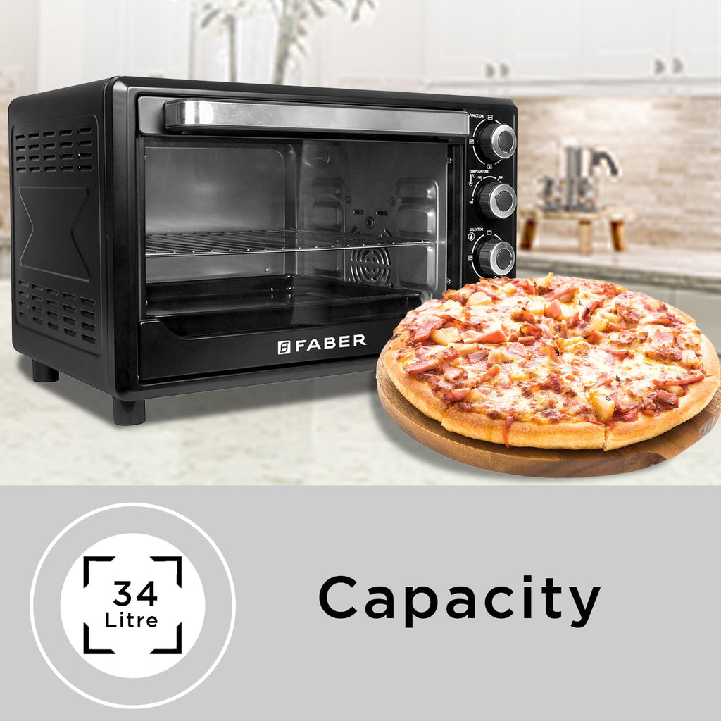 Faber FOTG BK 34L-  Oven, Toaster, Griller OTG For Kitchen