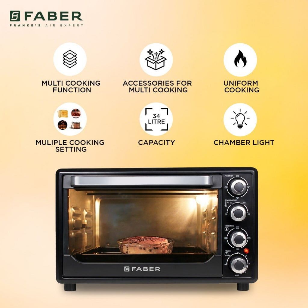 Faber FOTG BK 34L- Oven, Toaster, Griller OTG
