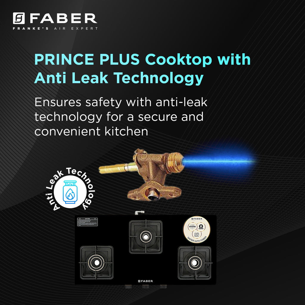 HOB COOKTOP PRINCE PLUS 3BB BK