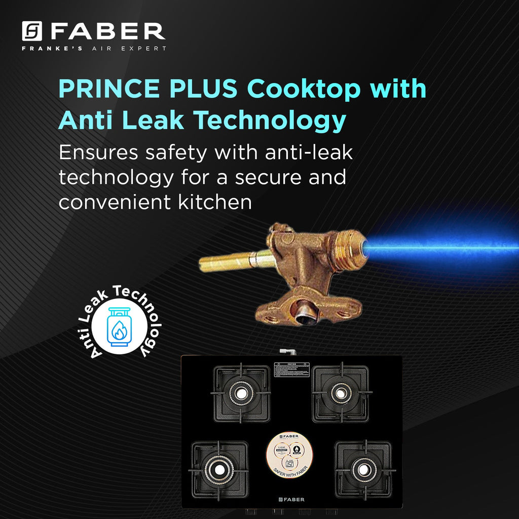 HOB COOKTOP PRINCE PLUS 4BB BK