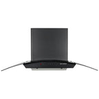 Top-rated chimney hood - HOOD ALPHA IN HC PB FL BK 90