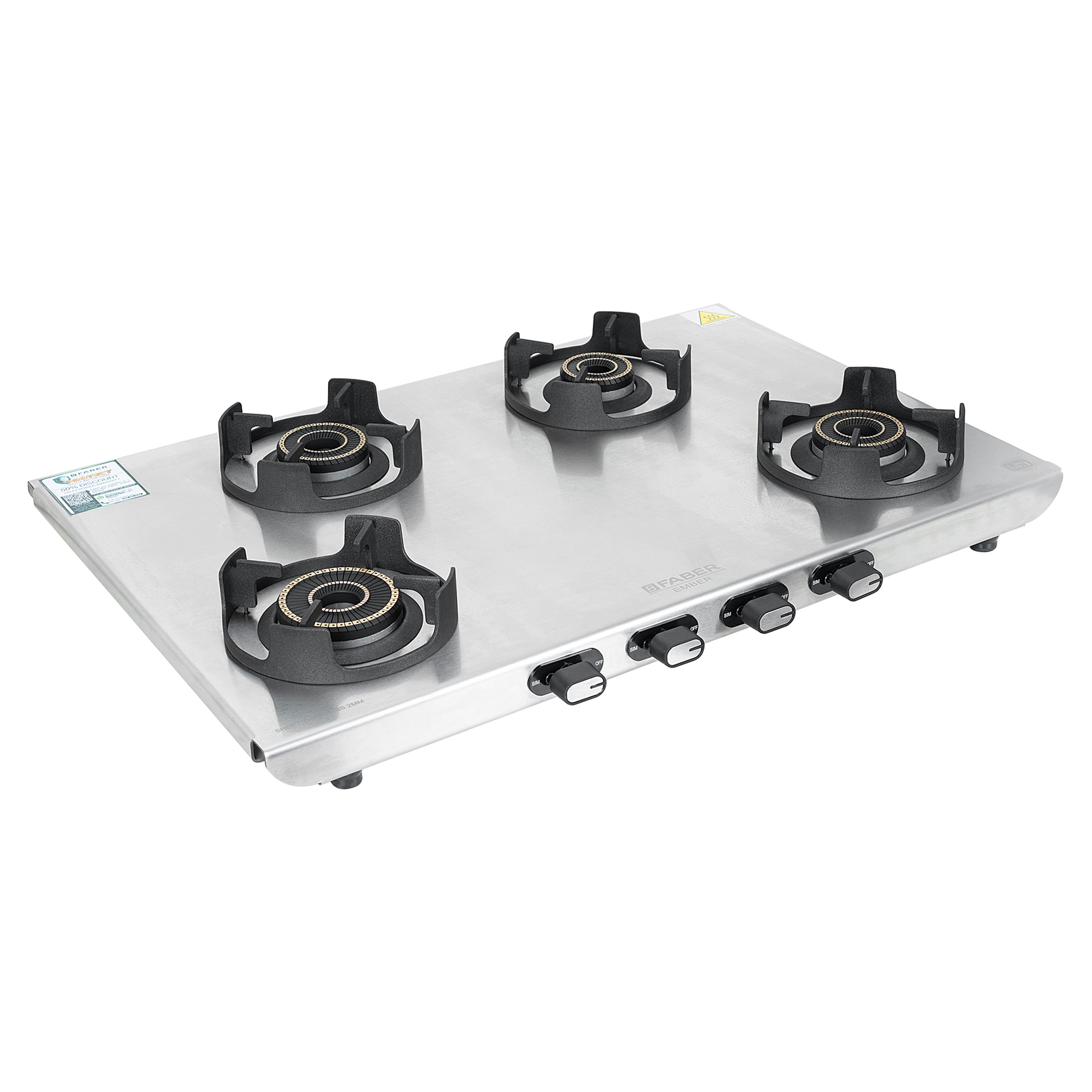 COOKTOP EMBER 4BB SS CI