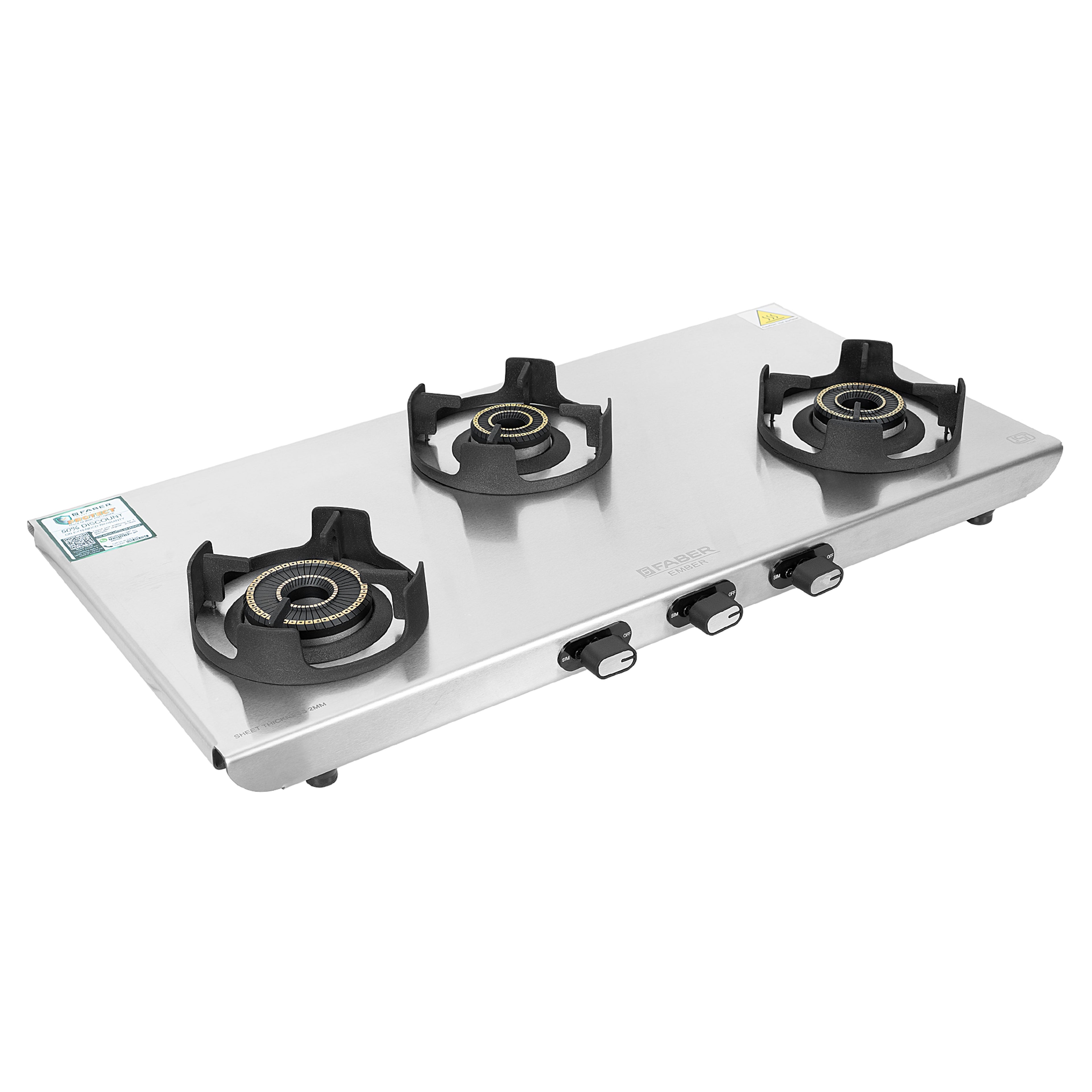 COOKTOP EMBER 3BB SS CI