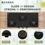 COOKTOP BLOSSOM 3BB BK CI