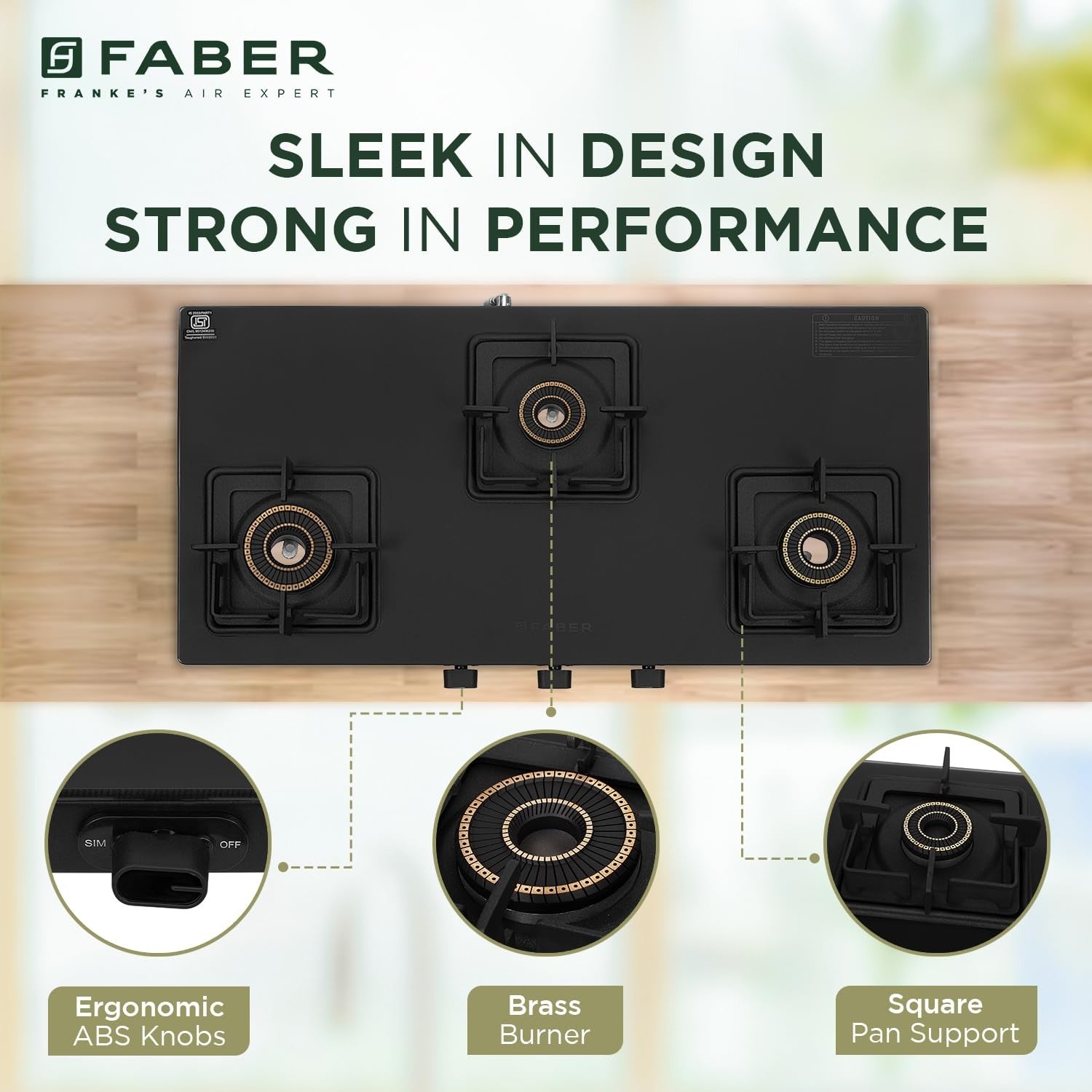 COOKTOP BLOSSOM 3BB BK CI