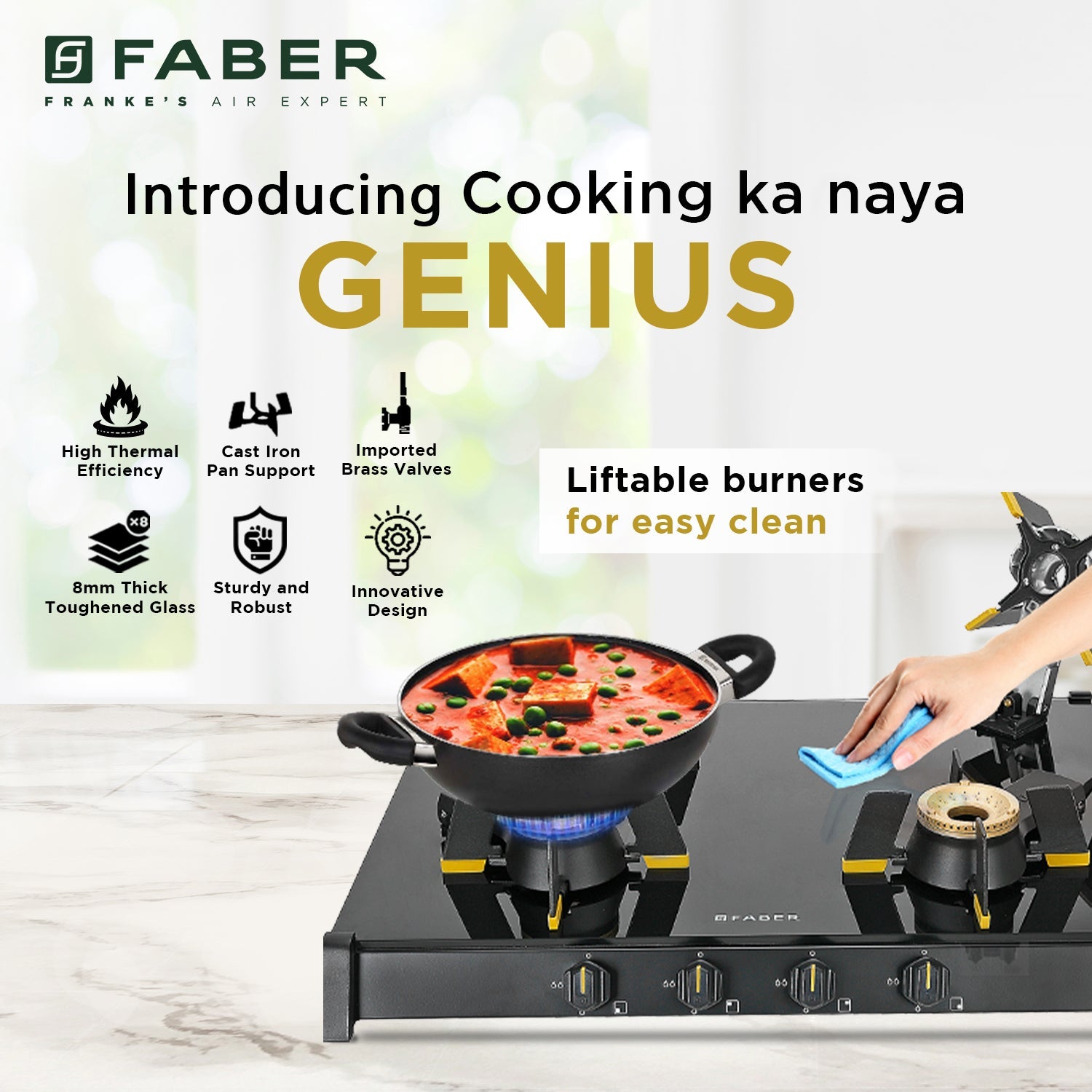 Top-Quality Genius 704 BK Cooktop - Buy Today!