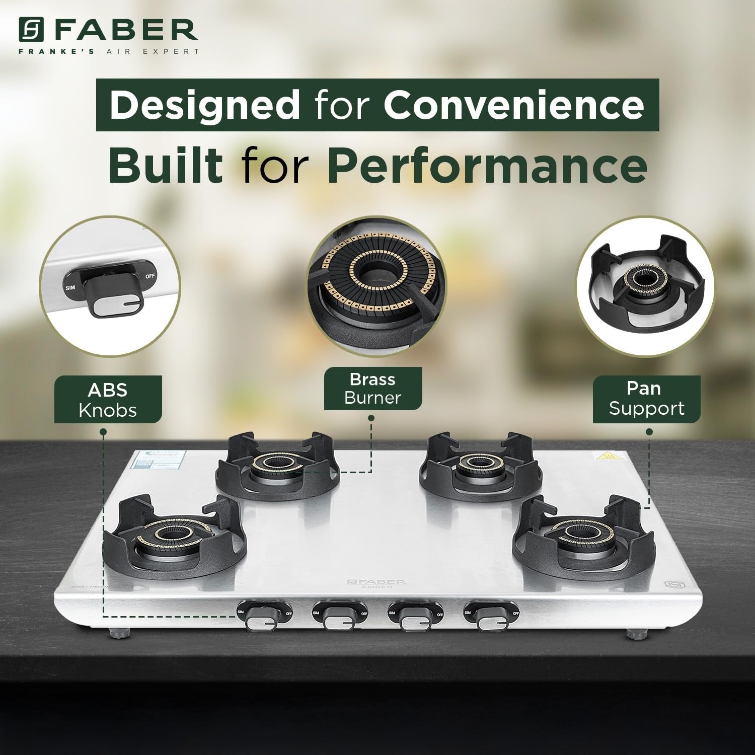 COOKTOP EMBER 4BB SS CI