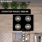 Faber India  HOB COOKTOP MAGIC 4BB BK  Hobtop For Kitchen