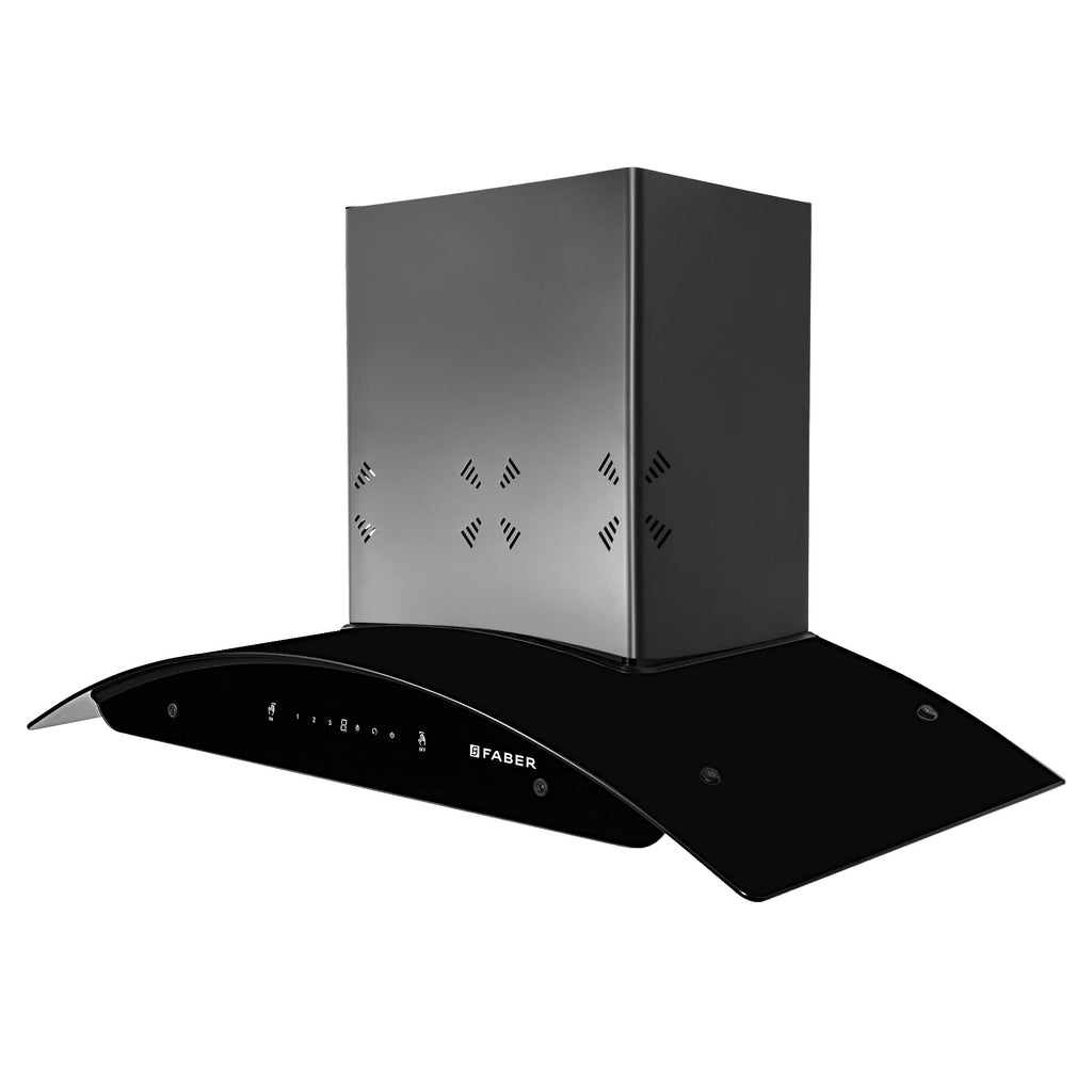 Shop Faber HOOD ELLORA 3D IN HC SC BF BK 75 Kitchen Chimney Online