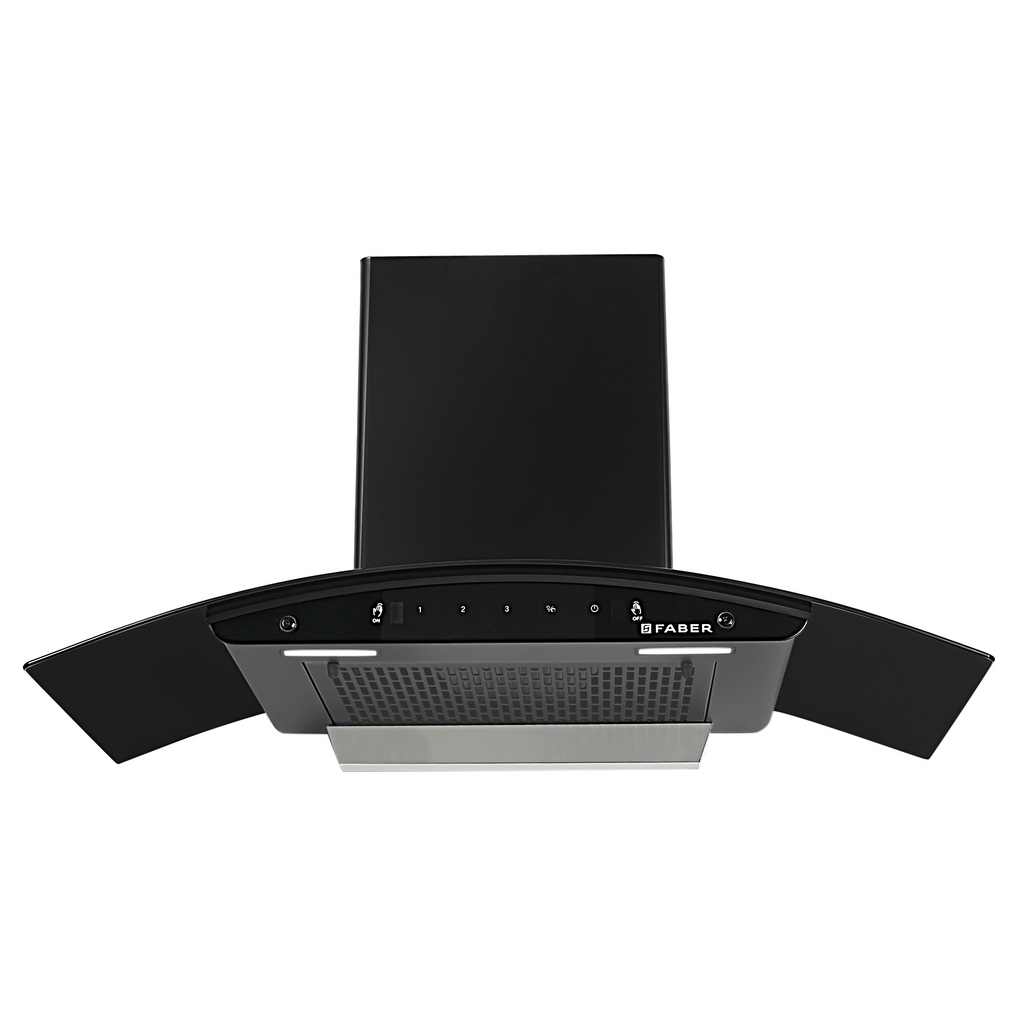 Faber India HOOD SYDNEY FL SC AC BK 90 Chimney For Kitchen