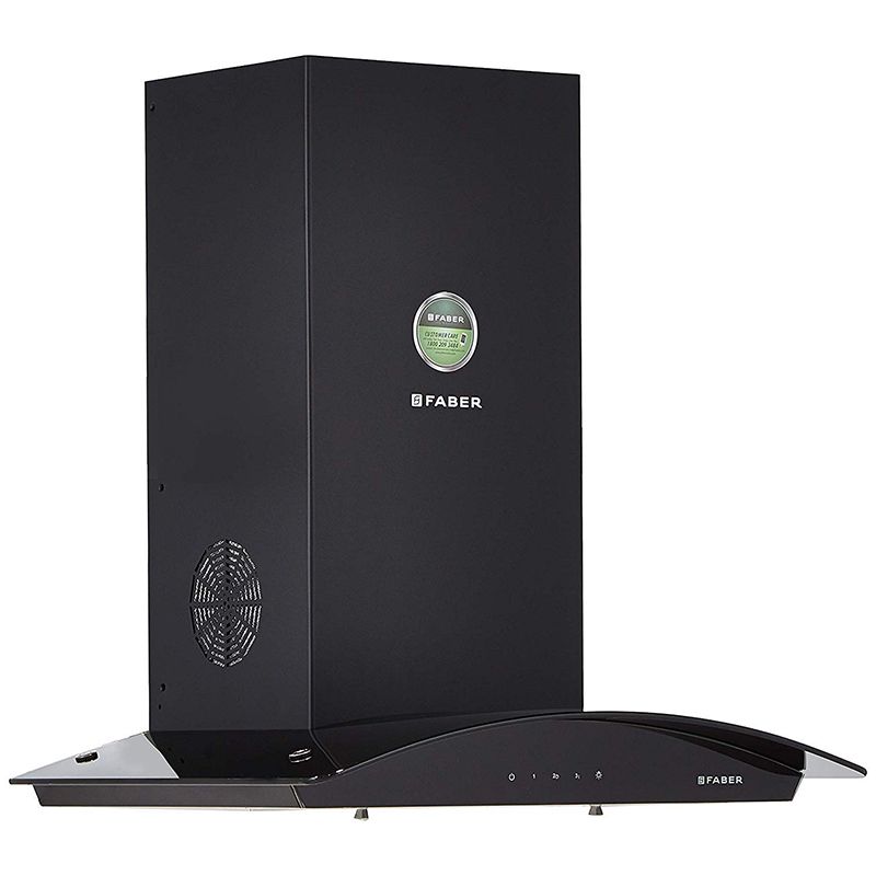 Faber Feel Plus 3D T2S2 BK TC LTW 60cm Kitchen Chimney