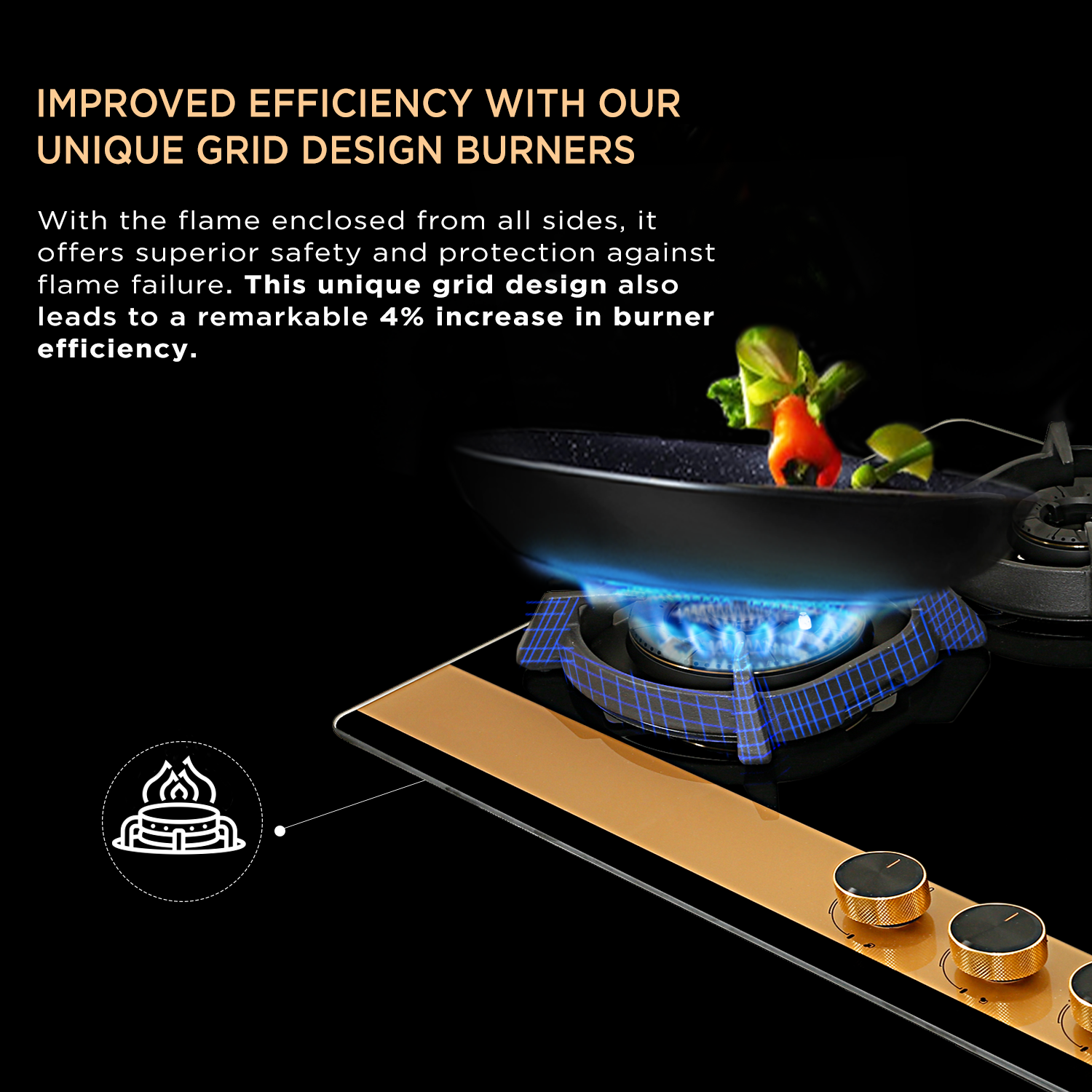 Order hobtop with cast iron