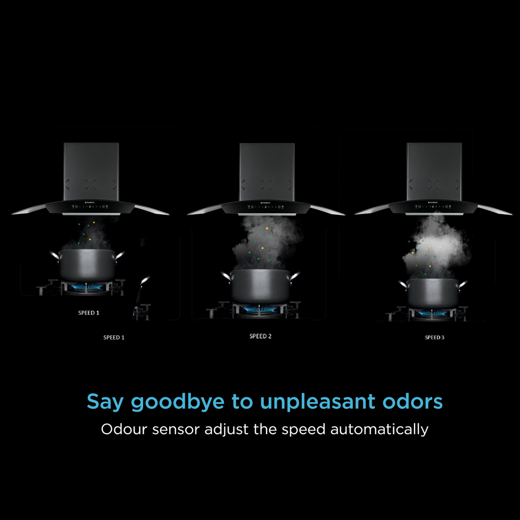 Upgrade your kitchen with the stylish Stella 3D chimney hood