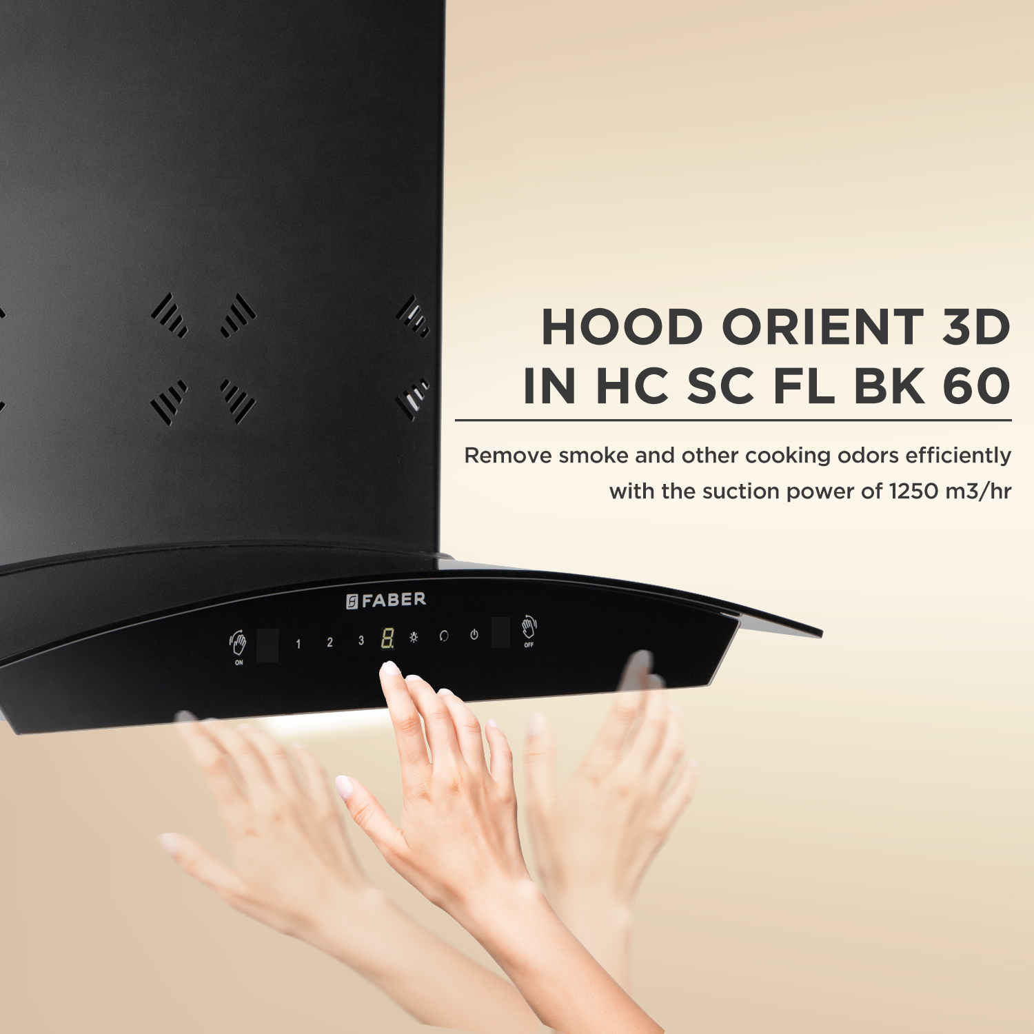 HOOD ORIENT 3D IN HC SC FL BK 60